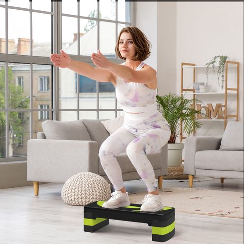 Step Aerobic Réglable En Hauteur 3 Niveaux, Entraînement Fitness Maison Et Extérieur