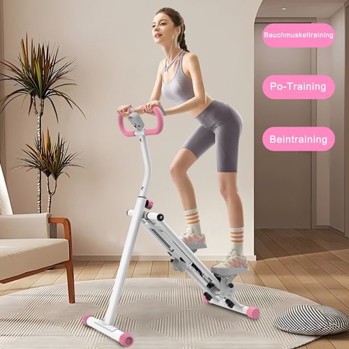 Stepper D’escalier Réglable Avec Résistance Pour Entraînement Complet à Domicile, Rose