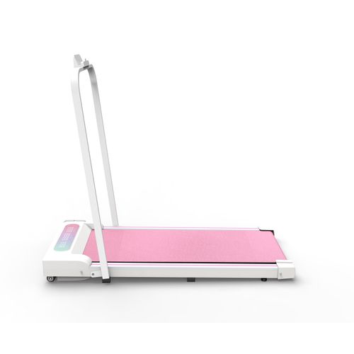 Tapis De Course Pliable Pour Maison Et Bureau, Walking Pad 2,5 Ps, Jusqu’à 8 Km/h, Rose