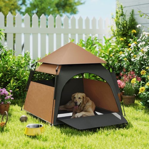 Tente Pour Chien Pliante Et Résistante Aux Intempéries, Spacieuse Pour Grands Chiens