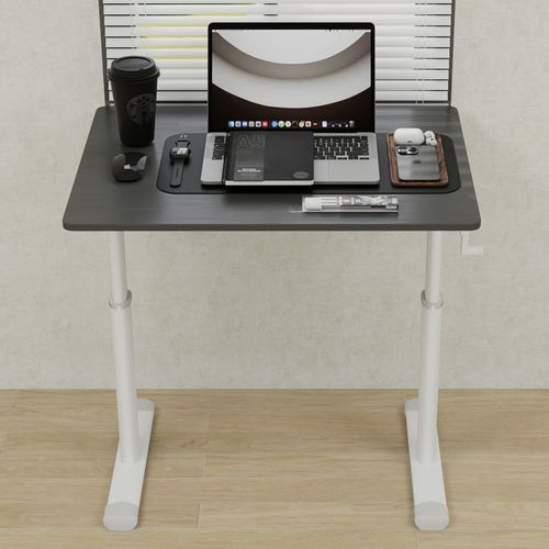 Bureau Réglable Pour Enfants Et Adultes – Hauteur Manuelle Ajustable, Design Compact 60x80 Cm, Gris