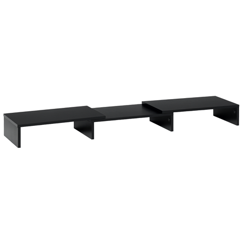 Support écran Réglable Pour Bureau, Double Moniteur, Longueur Ajustable, Noir