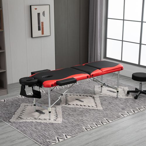 Table De Massage Pliante Réglable En Hauteur Avec Appui-tête Pour Soins Esthétiques