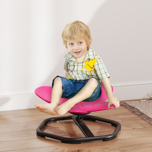 Chaise Tournante Sensorielle Pour Enfants En Forme De Papillon, Rose, 3-6 Ans