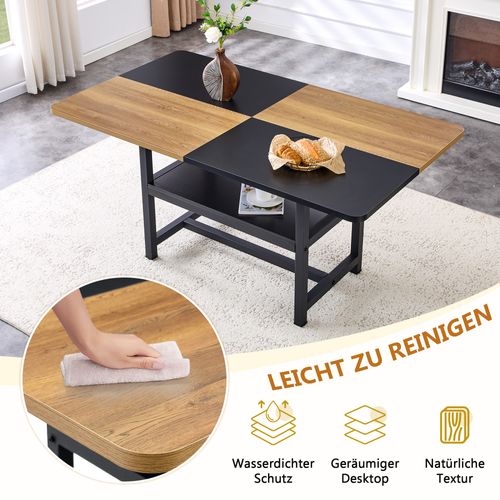 Ensemble Table Rectangulaire 160 Cm Avec étagère Et 4 Chaises En Simili Blanc