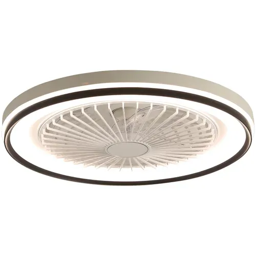 Ventilateur De Plafond Plat 19" Silencieux Avec Télécommande, éclairage Rgb Et LED Dimmable