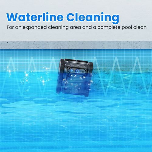 Robot Nettoyeur De Piscine Sans Fil Avec Aspiration Puissante Et Escalade Des Parois, 4l
