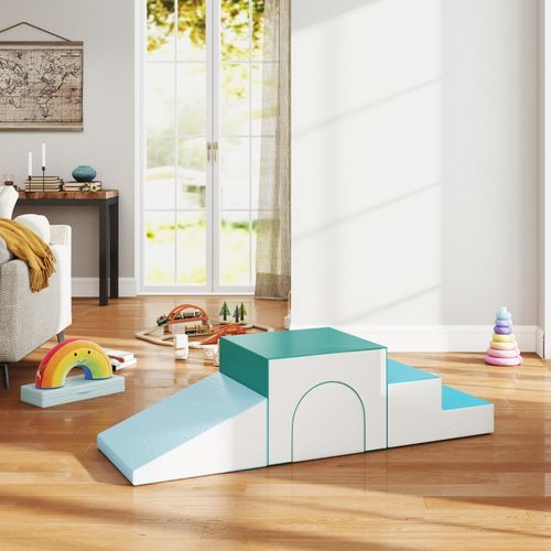 Set De 4 Blocs En Mousse Modulables Pour Enfants 1-3 Ans, Parcours Moteur Doux Et Lavable