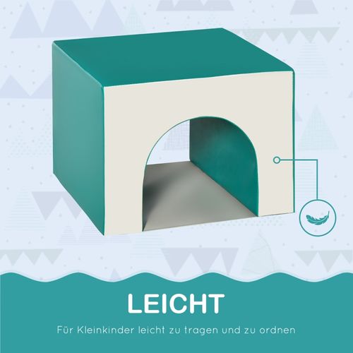 Set De 4 Blocs En Mousse Modulables Pour Enfants 1-3 Ans, Parcours Moteur Doux Et Lavable