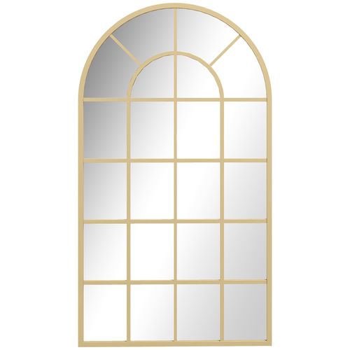 Miroir Mural Pour Couloir 110 X 62 Cm Avec Cadre Métal Doré Pour Salon Et Chambre