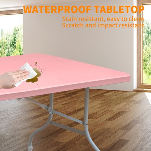 Table Pliante Portable 180 cm Résistante Avec Poignée, Multi-usage Pour Intérieur Et Extérieur