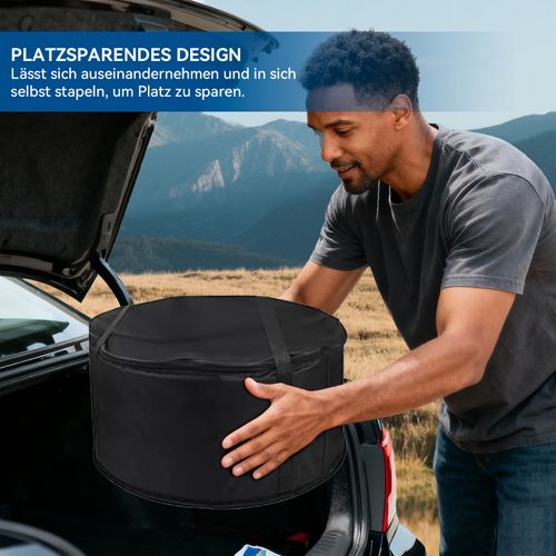 Brasero Portable En Acier Inoxydable, Feu De Bois Sans Fumée Pour Extérieur