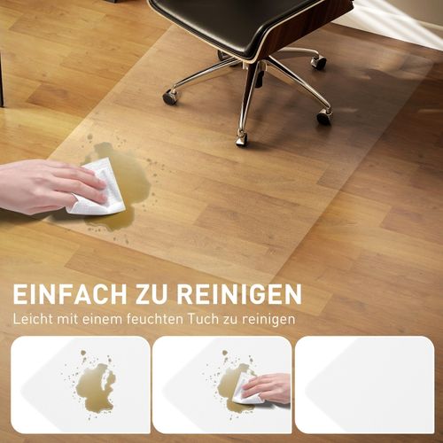 Tapis De Protection De Sol Transparent 100x150 Cm Antidérapant Et Fin 1,5 Mm