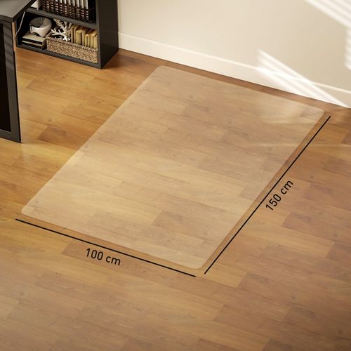 Tapis De Protection De Sol Transparent 100x150 Cm Antidérapant Et Fin 1,5 Mm