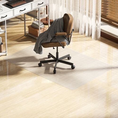 Tapis De Protection De Sol Transparent 100x150 Cm Antidérapant Et Fin 1,5 Mm