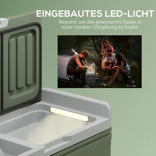 Glacière électrique 33 l Double Zone Portable Avec Compresseur Et Affichage LED