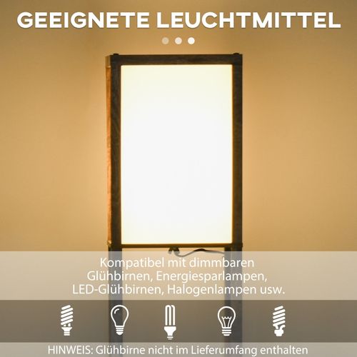 Lampadaire Sur Pied Avec étagères Intégrées, Design Bois élégant Pour Salon Ou Chambre