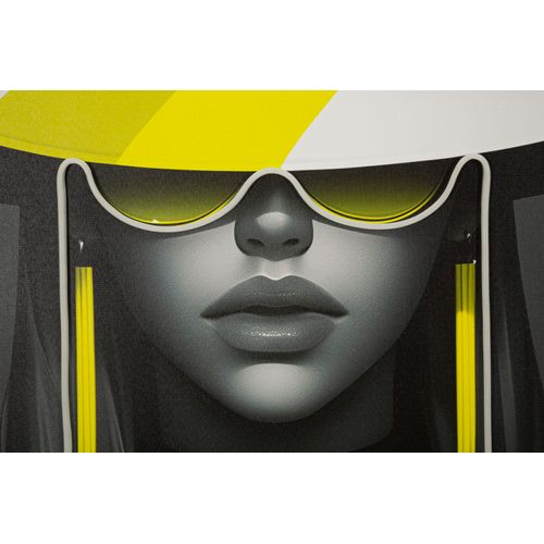 Tableau Portrait Margot Noir Et Blanc Avec LED Et Cadre Mdf – 80x120 Cm