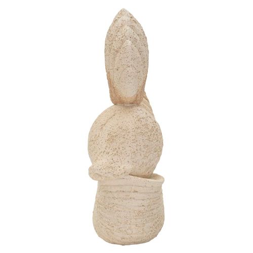 Sculpture Coquillage Effet Sable Beige – Décoration Moderne Et Raffinée 17,2x10x30,2 Cm Élégant