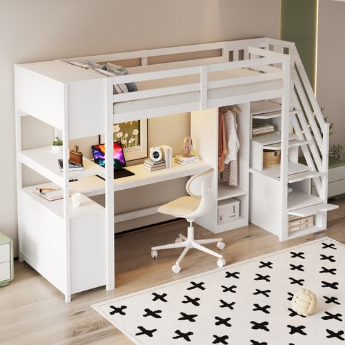 Lit Superpos Avec Bureau Intgr