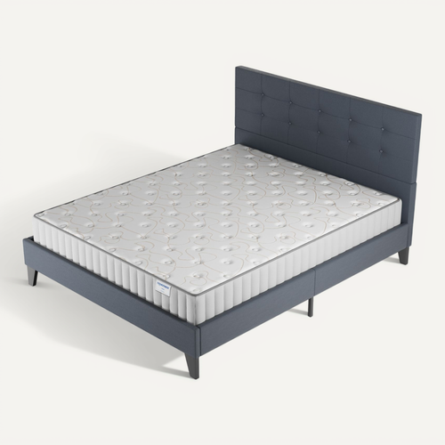 Ensemble Matelas + Lit Avec Tête De Lit 120x190 Cm, Orionis 16cm D’épaisseur à Mémoire De Forme