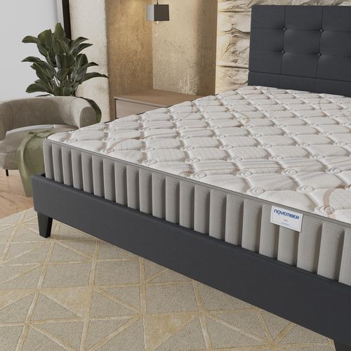 Ensemble 160x200 cm, lit avec tête de lit + matelas mousse, Ép.16cm accueil latex