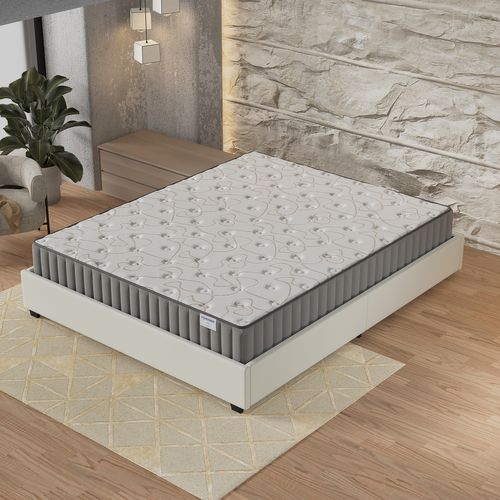 Ensemble 140x200 cm, Lit avec Tiroirs + Matelas mousse ép.22cm Accueil mémoire de forme