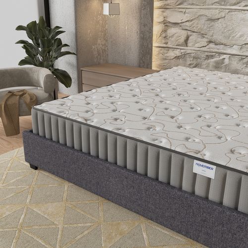 Ensemble 140x190 cm, Lit avec Tiroirs + Matelas mousse ép.16cm Accueil mémoire de forme