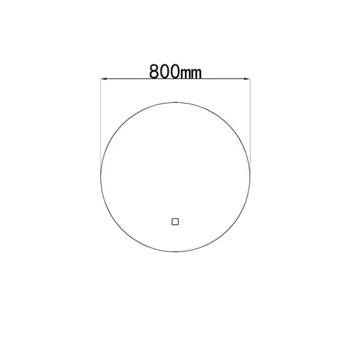 Miroir De Salle De Bain LED 80cm Rond à Luminosité Variable - Lb-316080-80-80