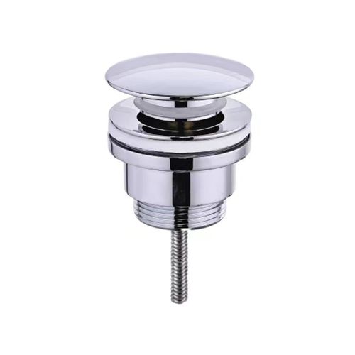 Bonde De Lavabo, Vasque, Evier Universelle Chromée Sans Trop Plein, Bonde Pop Up (push-up)