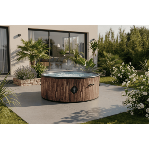 Spa Gonflable Bali - 180 Cm De Diamètre - 1100 Litres - Moteur 2240 W - Jusqu'à 6 Personnes