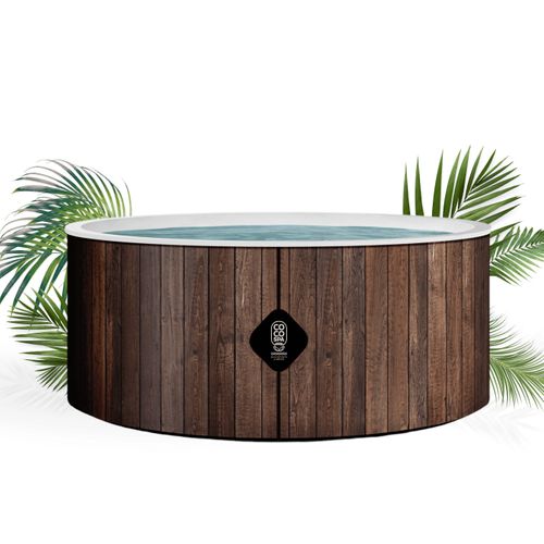 Coco Spa Helsinki Spa Gonflable - 180 Cm De Diamètre - 1100 Litres - Moteur 2240 W - 6 Personnes