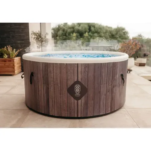 Coco Spa Helsinki Spa Gonflable - 150 Cm De Diamètre - 800 Litres - Moteur 2240 W - 2 à 4 Personnes
