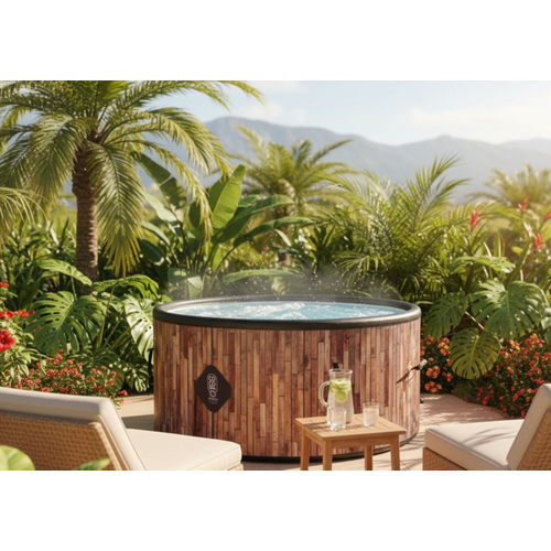 Coco Spa Bali Spa Gonflable - 150 Cm De Diamètre - 800 Litres - Moteur 2240 W - 2 à 4 Personnes
