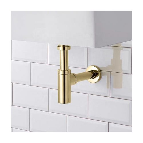 Siphon De Lavabo Design Universel 1 1/4 X 32mm,syphon Réglable, Anti Odeur (doré)