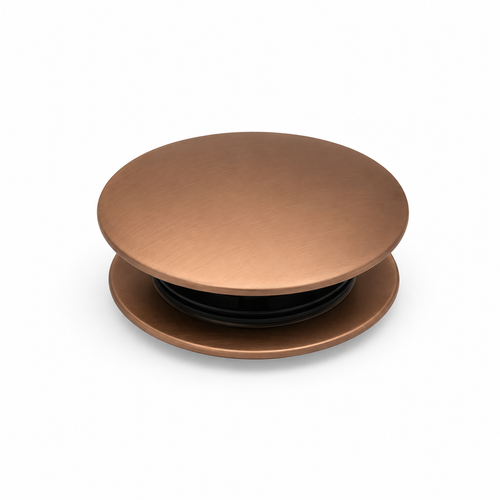 Bonde De Lavabo Universelle Sans Trop Plein Cuivrée, Vasque, Evier, Bonde Pop Up (push-up)