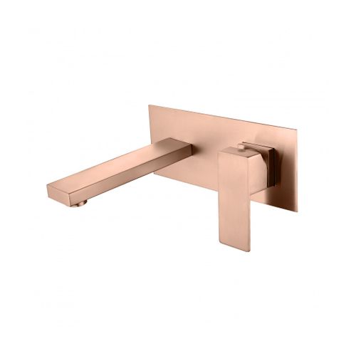 Robinet, Mitigeur De Lavabo Encastré Design Cuivré Pour Sallle De Bain