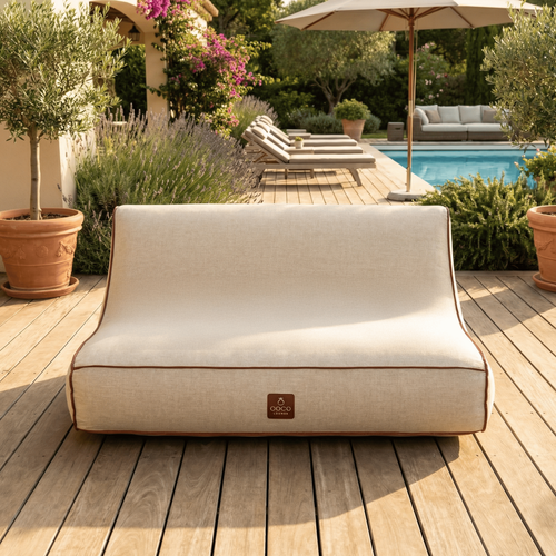 Canapé De Jardin Gonflable Alizé Collection Aloha - Blanc Cassé