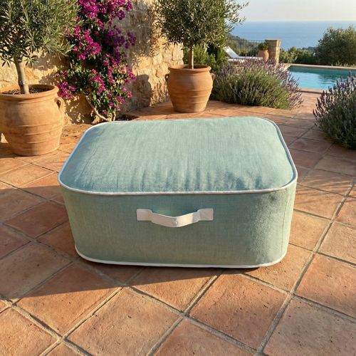 Pouf De Jardin Gonflable Numa Collection Soge - Vert D'eau