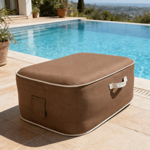 Pouf De Jardin Gonflable Numa Collection Moka - Chocolat