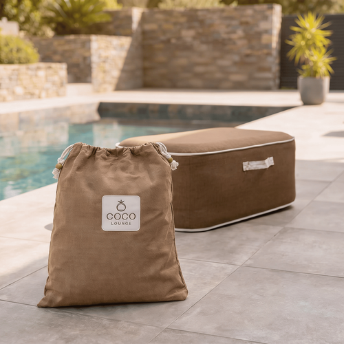 Pouf De Jardin Gonflable Numa Collection Moka - Chocolat