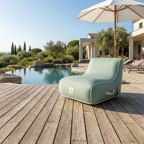 Fauteuil De Jardin Gonflable Riviera Collection Soge - Vert D'eau
