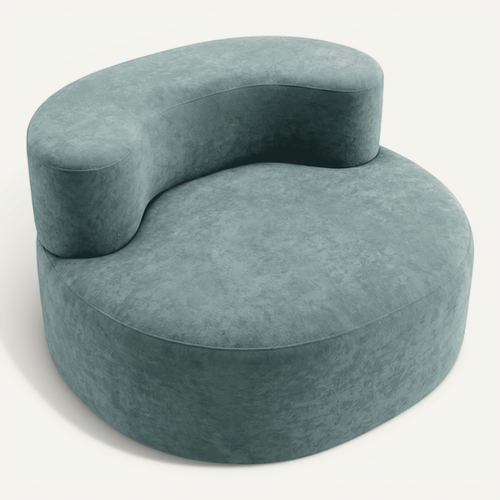 Fauteuil De Salon Compressé Milo 1 Place - Sauge