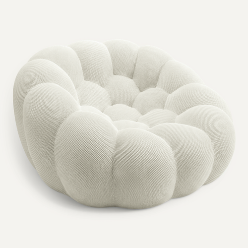 Fauteuil De Salon Compressé Cocoon 1 Place - Blanc