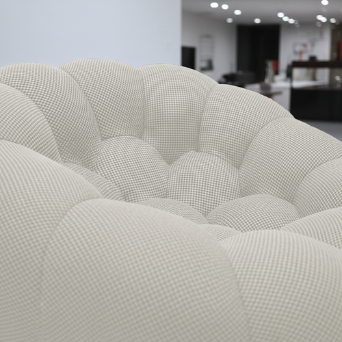 Fauteuil De Salon Compressé Cocoon 1 Place - Blanc