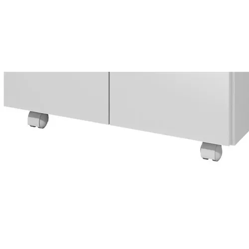 Meuble Micro-onde Blanc Mobile 2 Portes 1 Tiroir L 61 H 117.5 P 48.8 Cm