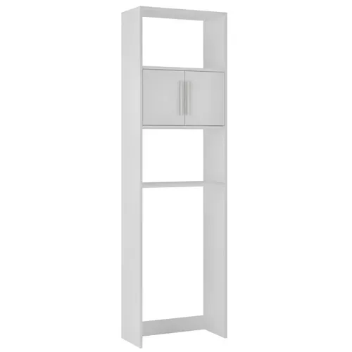 Armoire Wc 2 Portes Blanches 182 Cm 4 Niches