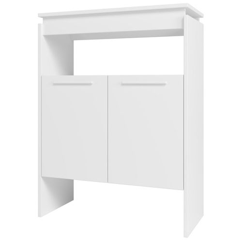 Comptoir Bar 2 Portes 2 Niches Blanc Float