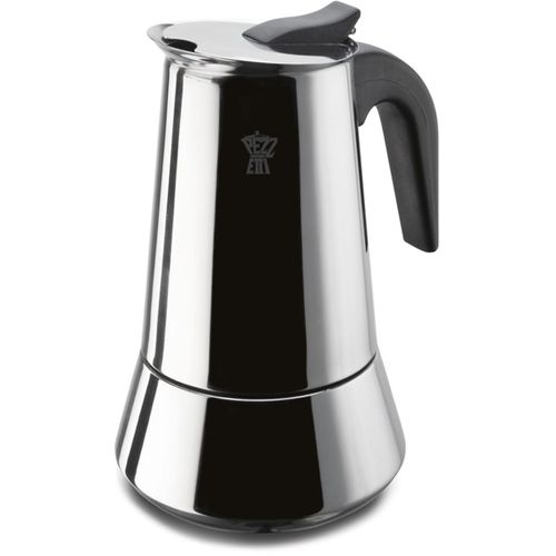 Cafetiere Italienne Steelexpress - Acier Inoxydable - 10 Tasses - Tous Feux Dont Induction - Argent