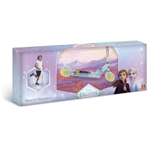 Trottinette Pliable 2 Roues La Reine Des Neiges - Guidon Réglable, Deck Alu Antidérapant